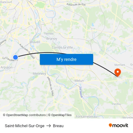 Saint-Michel-Sur-Orge to Breau map