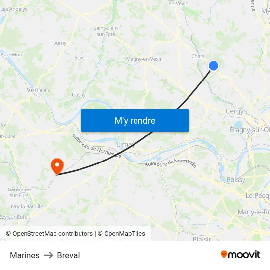 Marines to Breval map
