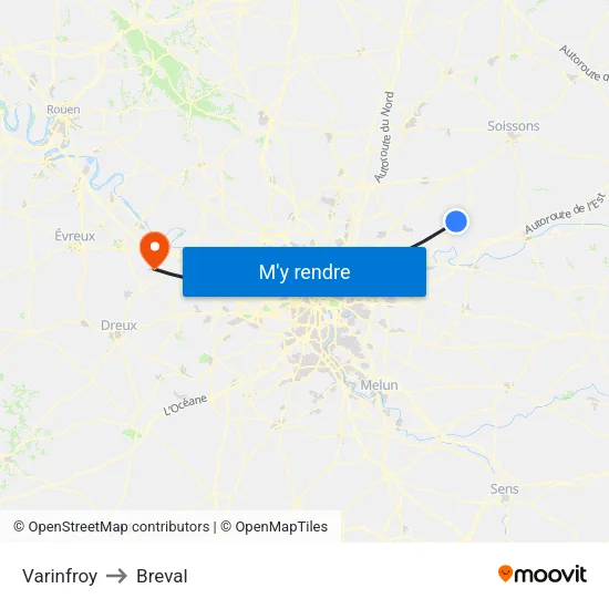 Varinfroy to Breval map