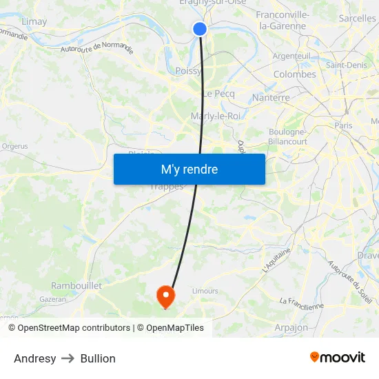 Andresy to Bullion map