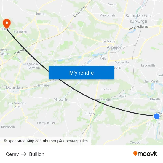 Cerny to Bullion map
