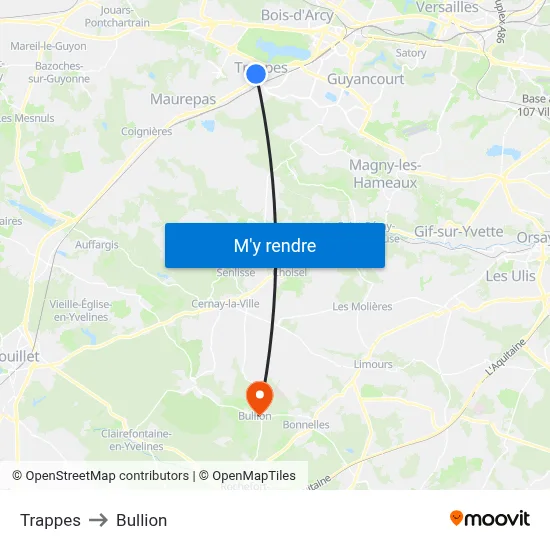 Trappes to Bullion map