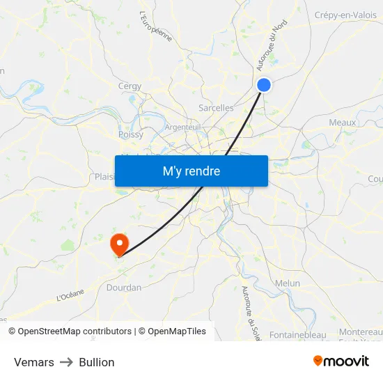 Vemars to Bullion map