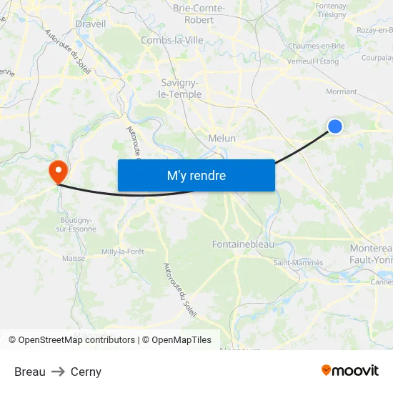 Breau to Cerny map
