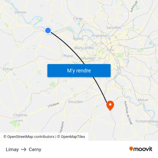 Limay to Cerny map
