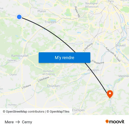 Mere to Cerny map