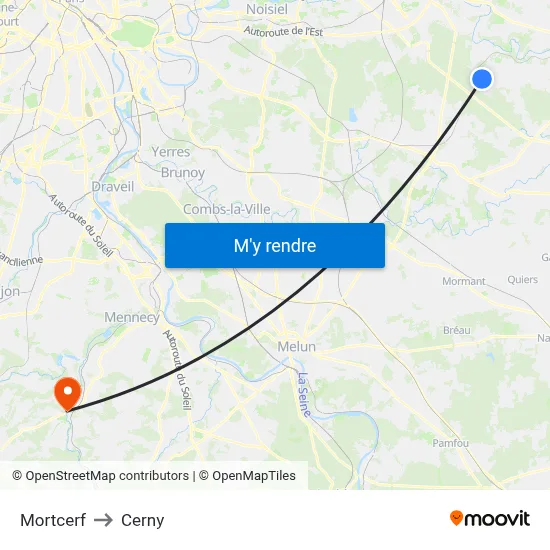 Mortcerf to Cerny map