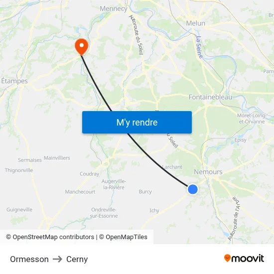 Ormesson to Cerny map