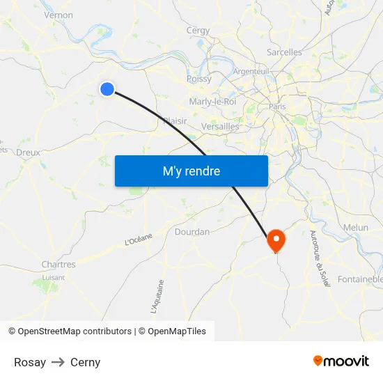 Rosay to Cerny map