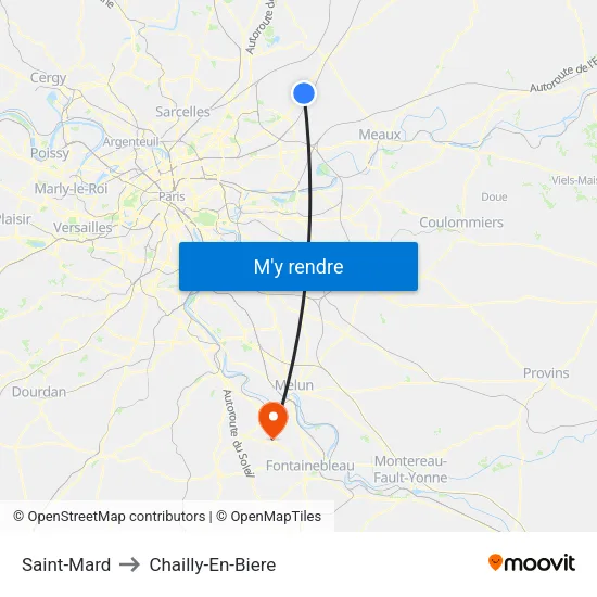 Saint-Mard to Chailly-En-Biere map