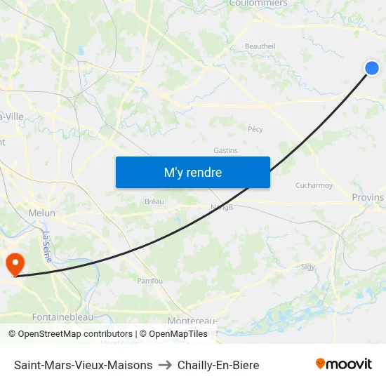 Saint-Mars-Vieux-Maisons to Chailly-En-Biere map