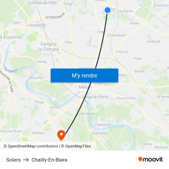 Solers to Chailly-En-Biere map