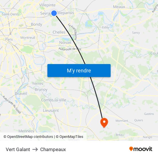 Vert Galant to Champeaux map