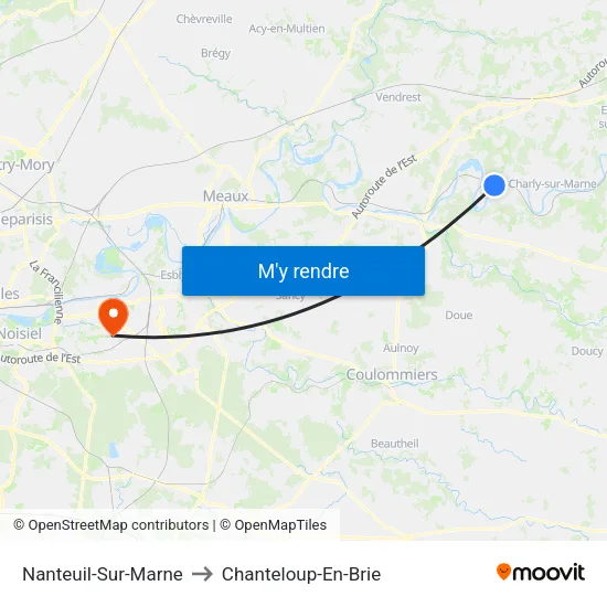 Nanteuil-Sur-Marne to Chanteloup-En-Brie map