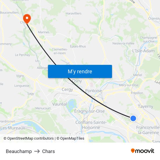 Beauchamp to Chars map