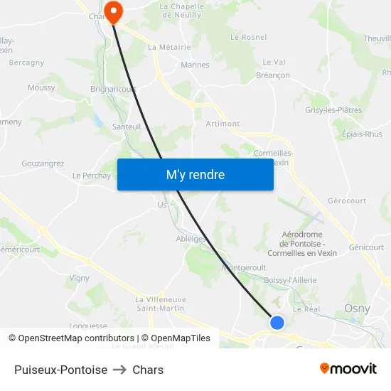 Puiseux-Pontoise to Chars map
