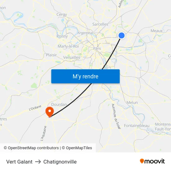 Vert Galant to Chatignonville map