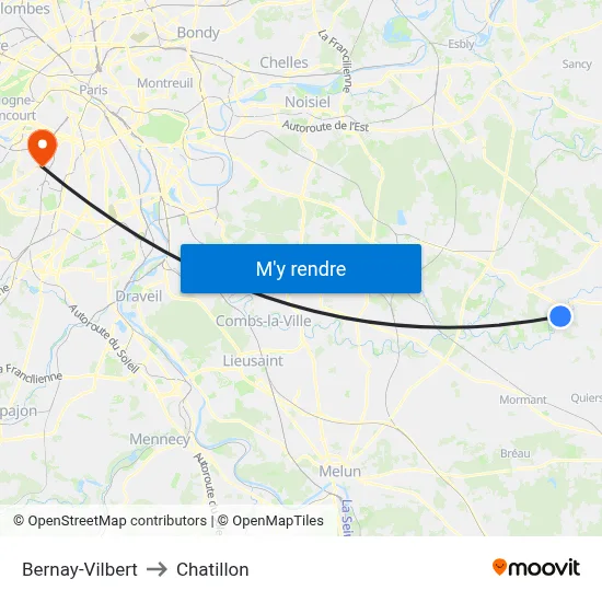 Bernay-Vilbert to Chatillon map