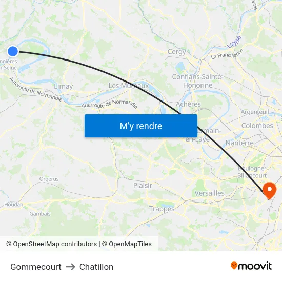 Gommecourt to Chatillon map