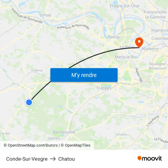 Conde-Sur-Vesgre to Chatou map