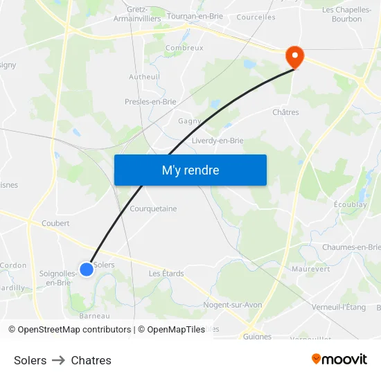 Solers to Chatres map
