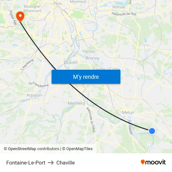 Fontaine-Le-Port to Chaville map