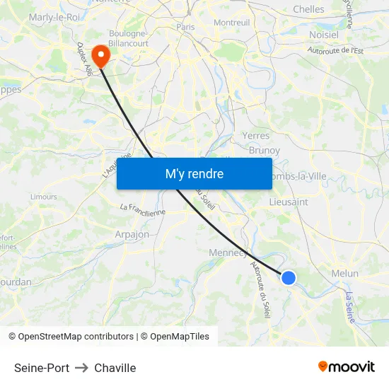 Seine-Port to Chaville map