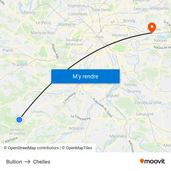 Bullion to Chelles map