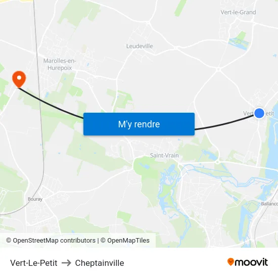 Vert-Le-Petit to Cheptainville map