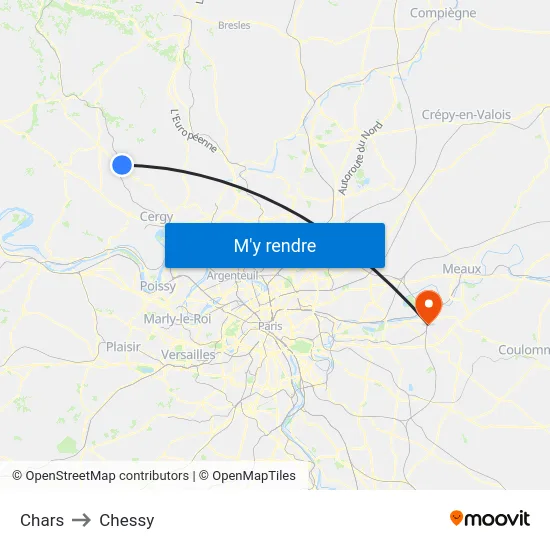 Chars to Chessy map