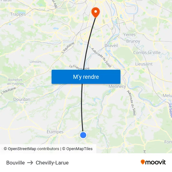 Bouville to Chevilly-Larue map