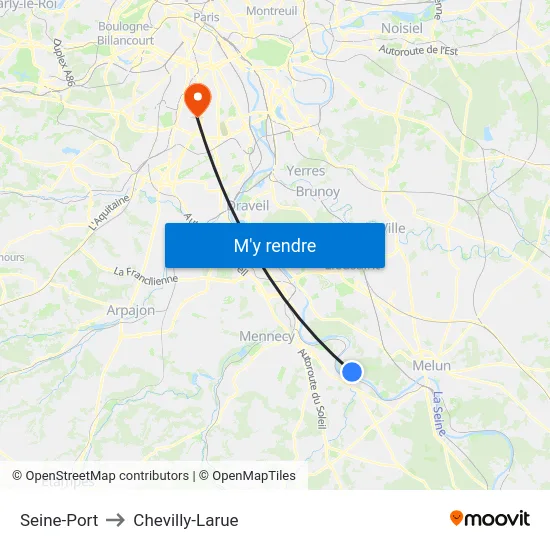 Seine-Port to Chevilly-Larue map
