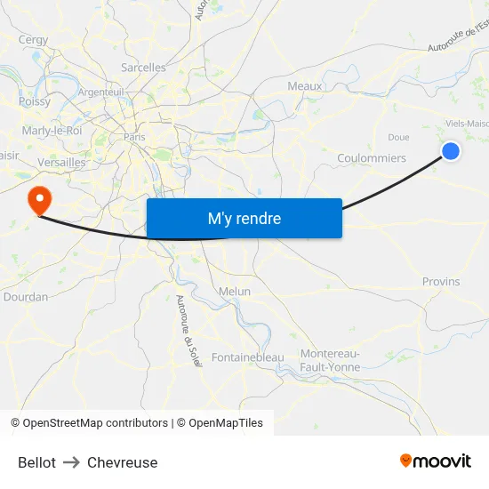Bellot to Chevreuse map
