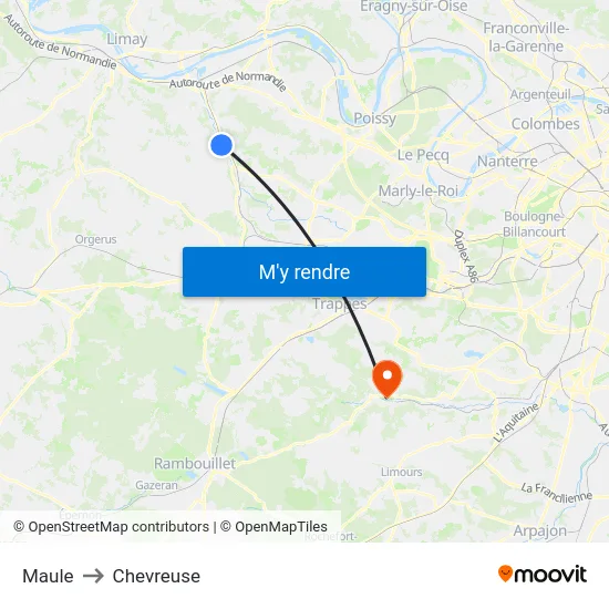 Maule to Chevreuse map