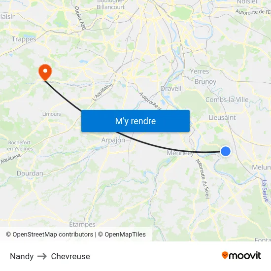 Nandy to Chevreuse map