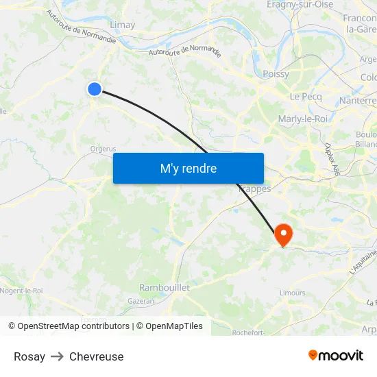 Rosay to Chevreuse map