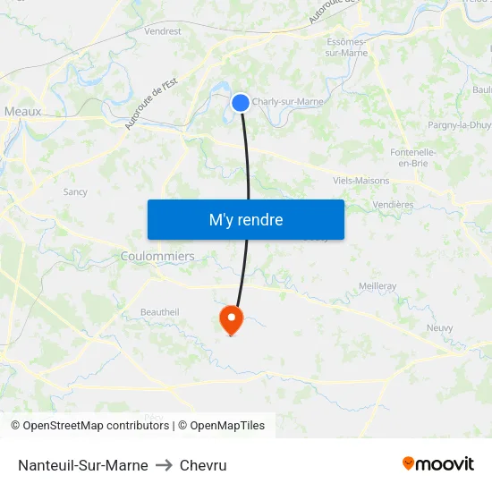 Nanteuil-Sur-Marne to Chevru map