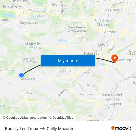 Boullay-Les-Troux to Chilly-Mazarin map
