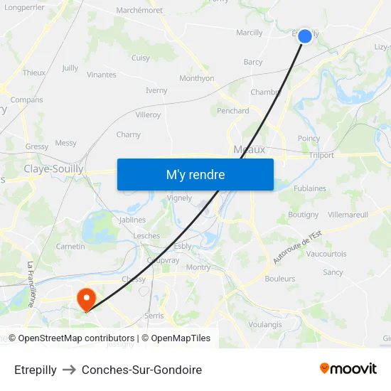 Etrepilly to Conches-Sur-Gondoire map