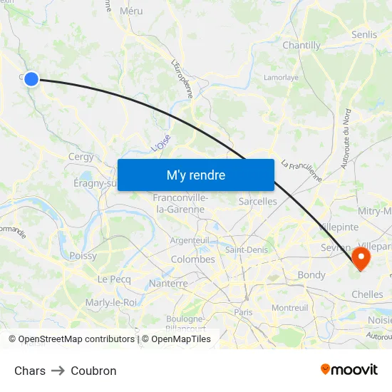 Chars to Coubron map