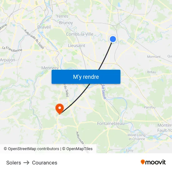 Solers to Courances map