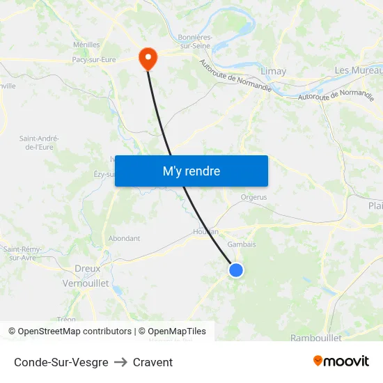 Conde-Sur-Vesgre to Cravent map