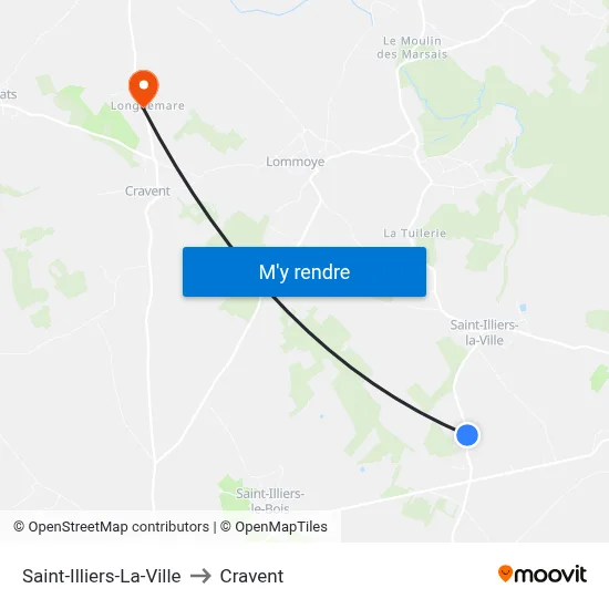 Saint-Illiers-La-Ville to Cravent map