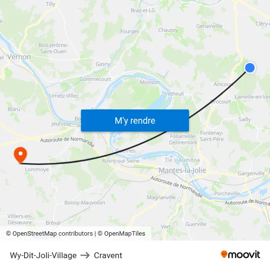 Wy-Dit-Joli-Village to Cravent map
