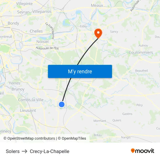 Solers to Crecy-La-Chapelle map