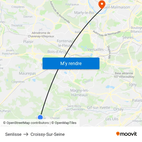 Senlisse to Croissy-Sur-Seine map
