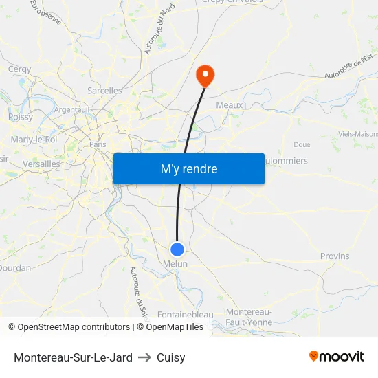 Montereau-Sur-Le-Jard to Cuisy map