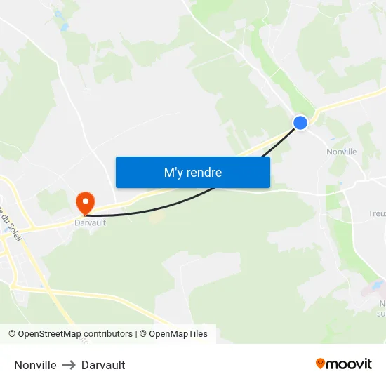 Nonville to Darvault map