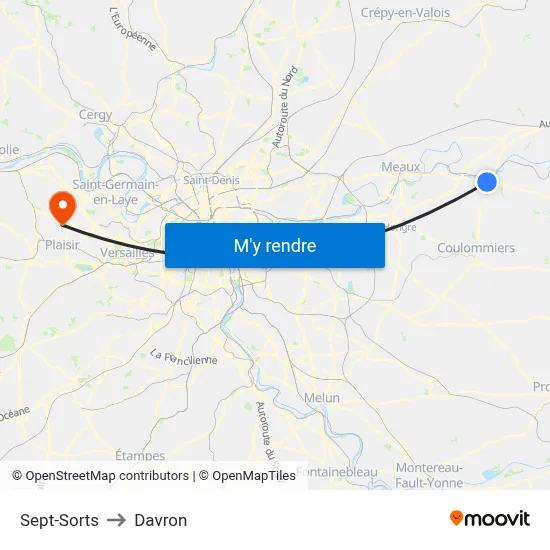 Sept-Sorts to Davron map