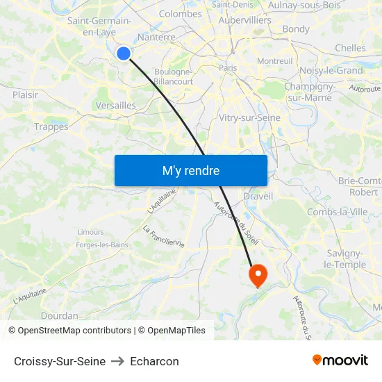 Croissy-Sur-Seine to Echarcon map